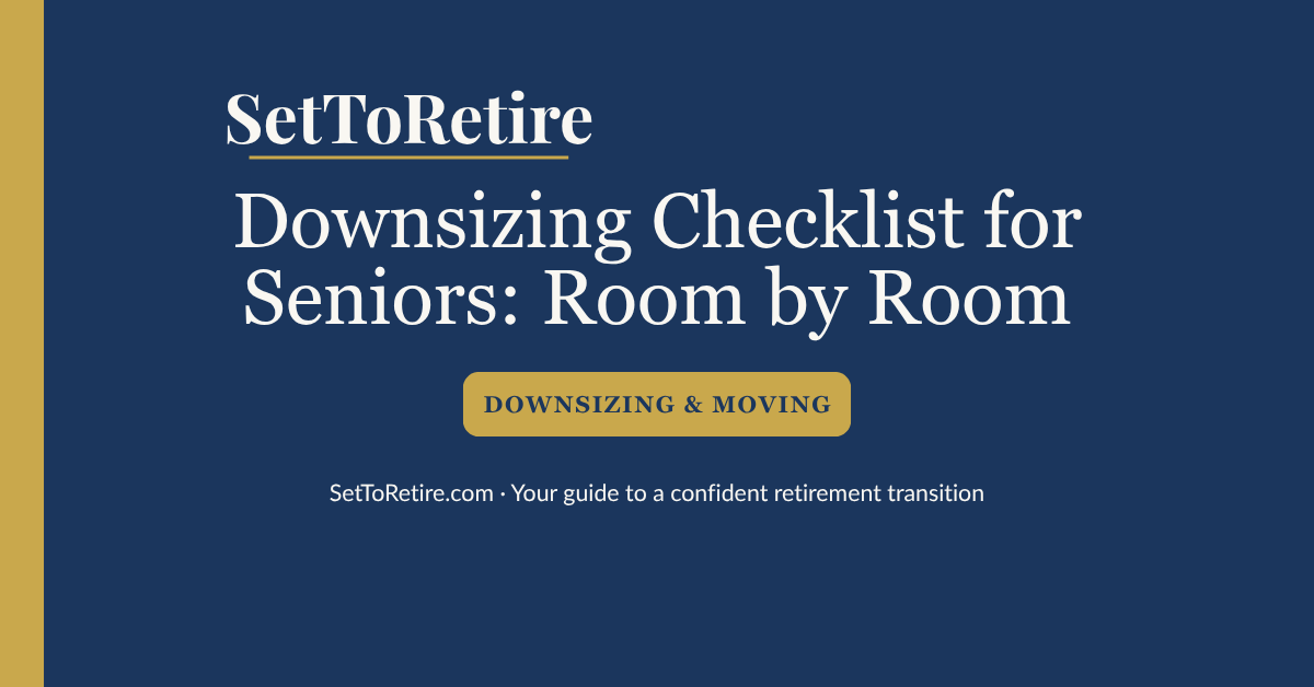 Downsizing checklist for seniors room by room — SetToRetire.com guide